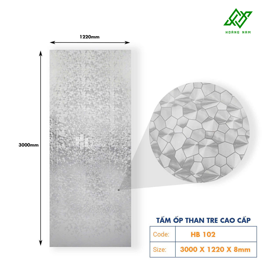 Tấm Ốp Than Tre Hobi HB102