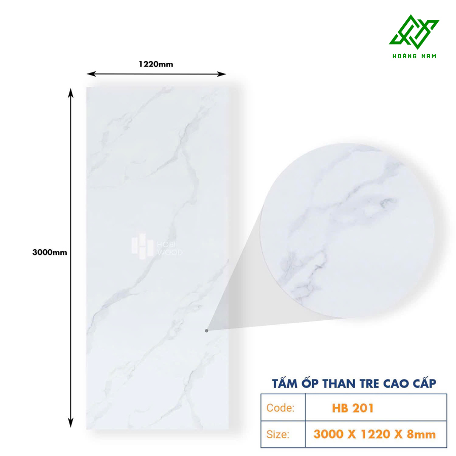 Tấm Ốp Than Tre Hobi HB201