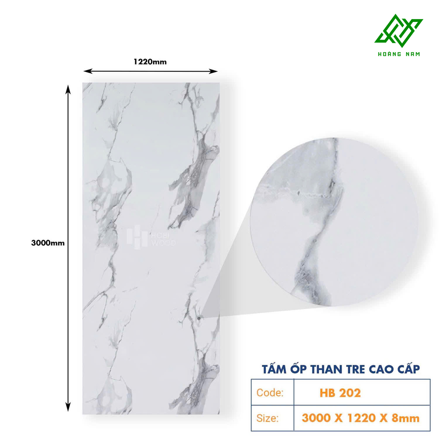 Tấm Ốp Than Tre Hobi HB202